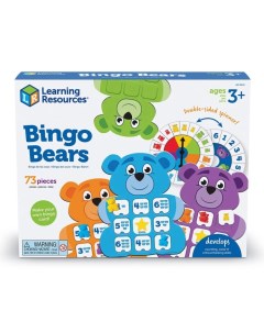 Настольная обучающая игра Бинго с медведями Учим счет цвета Learning resources
