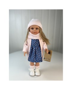Кукла Нина блондинка в розовом плаще и цветном платье 33 см Lamagik s.l.