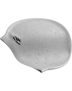 Шапочка для плавания силиконовая взрослая серебро E41561 Sportex