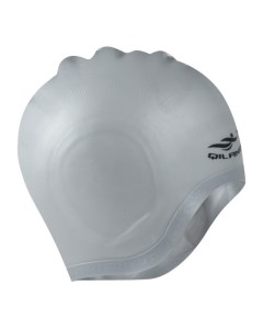 Шапочка для плавания силиконовая анатомическая серебро E41550 Sportex