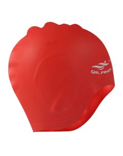 Шапочка для плавания силиконовая анатомическая красная E41549 Sportex
