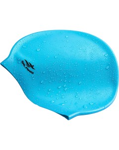 Шапочка для плавания силиконовая взрослая голубая E41560 Sportex