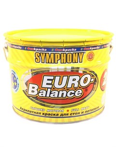 Краска в э Euro Balance 2 9л пластиковое ведро Symphony