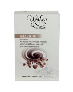 Кофе растворимый с молоком 12 x 20 г Wakey