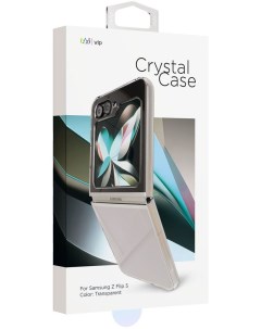 Чехол защитный Crystal Case для Samsung Z flip 5 прозрачный Vlp