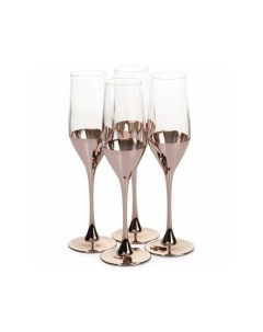 Набор бокалов для шампанского СЕЛЕСТ ЭЛЕКТРИЧЕСКАЯ МЕДЬ 4шт 160мл O0082 Luminarc