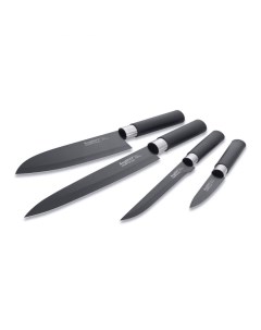 Набор ножей 4пр с керамическим покрытием черный Berghoff
