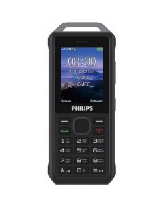 Мобильный телефон Xenium E2317 темно серый моноблок 2Sim 2 4 240x320 32Gb Nucleus 0 3Mpix GSM900 180 Philips