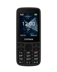 Мобильный телефон A243 1888900 Linx 32Mb 32Mb черный моноблок 2Sim 2 4 240x320 GSM900 1800 GSM1900 Digma