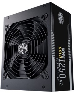 Блок питания ATX MWE Gold 1250 V2 MPE C501 AFCAG EU 1250W 80 PLUS Gold active PFC 140mm fan full mod Cooler master