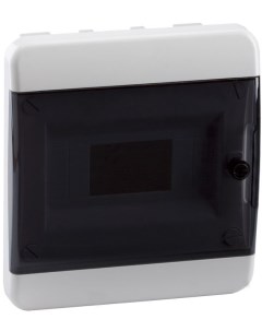 Корпус 117940 пластиковый встраиваемый OptiBox P BVK 2 08 IP41 прозрачная черная дверь Кэаз