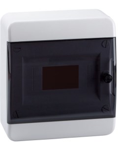 Корпус 117915 пластиковый навесной OptiBox P BNK 2 08 IP41 прозрачная черная дверь Кэаз