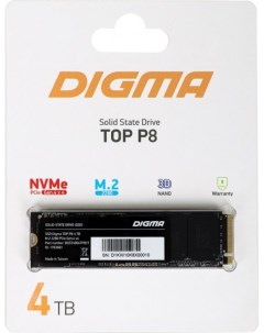 Накопитель SSD M 2 2280 DGST4004TP83T PCI E 4 0 x4 4Tb Top P8 Digma