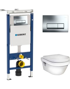 Комплект Инсталляция Geberit 458 125 21 1 4 в 1 Унитаз Hygienic Flush WWC 5G84HR01 Gustavsberg
