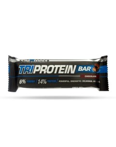 Батончик протеиновый шоколад в темной глазури TRI Protein Bar Ironman 50г 12шт Арт современные научные технологии