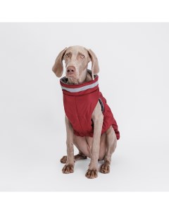 Куртка на молнии для собак 6XL бордовая Rurri