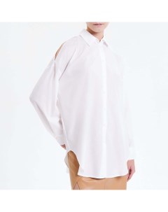 Белая рубашка с вырезами на плечах Mollis