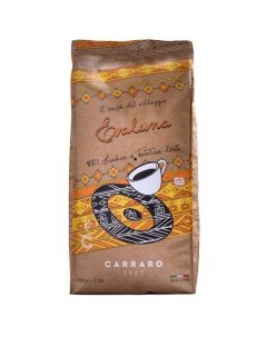 Кофе зерновой Evaluna средняя обжарка 1000 гр Carraro