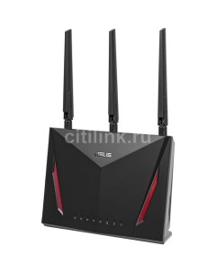 Wi Fi роутер RT AC86U AC2900 черный Asus
