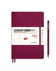 Еженедельник Leuchtturm1917 2024г A5 без расп портвейн