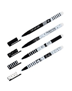 Ручка Black White гелевая стираемая синяя 0 5 мм в ассортименте Meshu