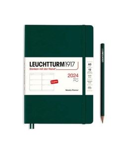 Еженедельник Leuchtturm1917 2024г A5 без расп зеленый лес