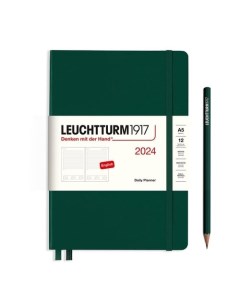 Ежедневник Leuchtturm1917 2024г A5 с расп зеленый лес