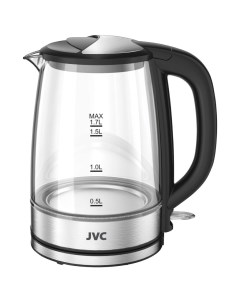 Чайник электрический JK KE1806 серый 1 7 л 2200 Вт скрытый нагревательный элемент стекло Jvc