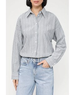 Хлопковая рубашка в полоску оверсайз Esprit casual