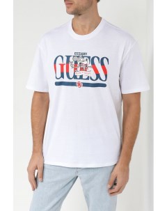 Хлопковая футболка Bansky с принтом Guess