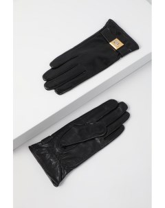 Кожаные перчатки с логотипом бренда Karl lagerfeld