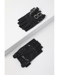 Кожаные перчатки с пряжками Karl lagerfeld