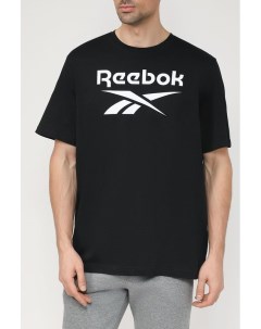 Хлопковая футболка с логотипом бренда Reebok