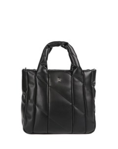 Кожаная сумка шоппер с логотипом бренда Fabretti