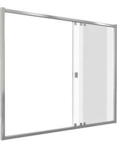 Шторка на ванну Screen 150х140 профиль хром стекло прозрачное Good door