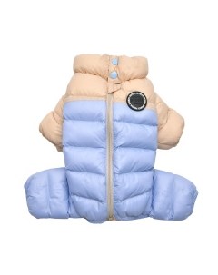 Комбинезон для собак утеплённый Ultra Light Pastel бежево голубой XL Южная Корея Puppia