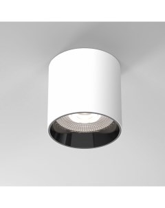 Накладной светильник 25034 LED 10W 4200K белый чёрный жемчуг Elektrostandard