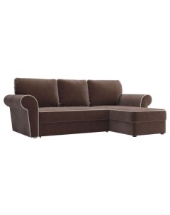 Угловой диван Техас 93 160 см Пружинный блок Двуспальные Жесткие Коричневый 250 Малогабаритные Первый мебельный