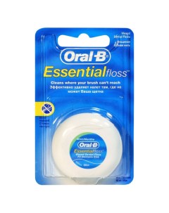 Нить зубная Essential вощеная мятная 50м Oral-b