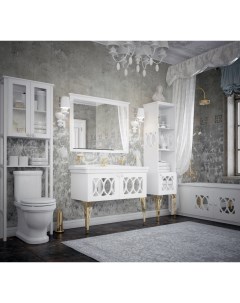 Мебель для ванной комнаты 105 см Таормина напольная белая Corozo