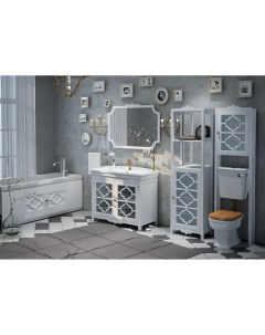 Мебель для ванной комнаты 105 см Манойр напольная белая Corozo