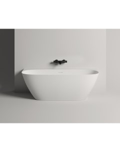 Ванна из литьевого мрамора Sofia Wall S Sense 170x80 102512G белая глянцевая пристенная Salini