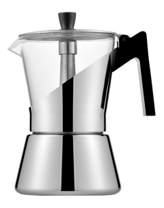 Кофеварка гейзерная Cristallo Induction кофе молотый 300 мл серебристый 255600 HDM Italco