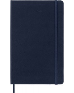 Ежедневник датированный A6 CLASSIC Large в линейку 400 листов синий сапфир 428849 Moleskine