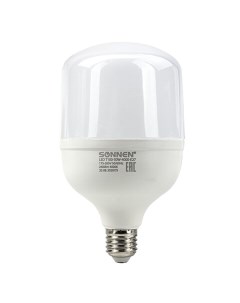 Лампа светодиодная E27 цилиндрическая T100 30Вт 6500K холодный свет 2400лм Т100 30W 6500 E27 454924 Sonnen