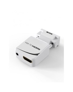 Переходник адаптер VGA 15M HDMI 19F белый KS 427 Ks-is