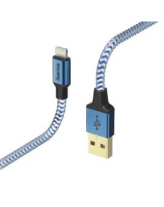 Кабель Lightning М USB2 0 AM 1 5m синий 00178300 Hama
