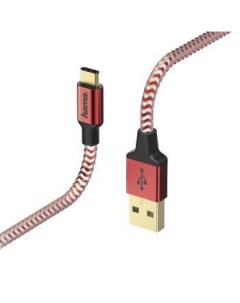 Кабель USB Type C USB2 0 AM 1 5м красный 00178296 Hama