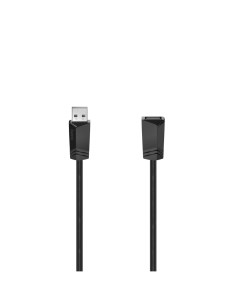 Кабель удлинитель USB 2 0 Am USB 2 0 Af экранированный 500мА 75см черный H 200618 00200618 Hama