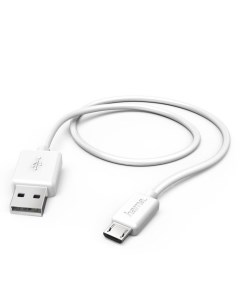 Кабель microUSB USB2 0 AM 1 4m белый 00173628 Hama
